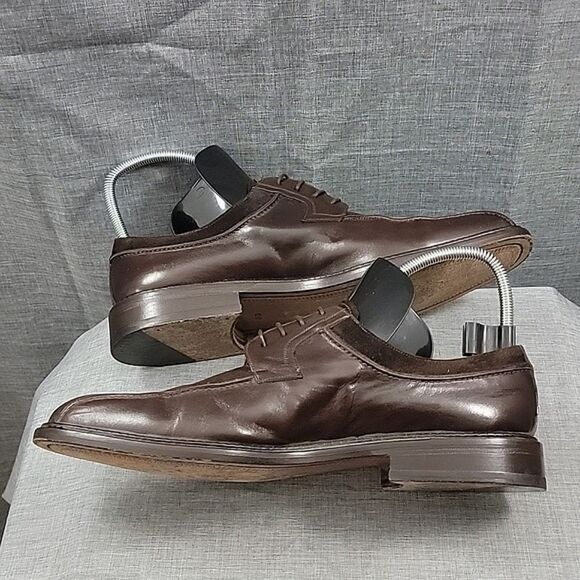 Mezlan Men\'s 12M Leather Brown Suede Bicycle Toe lace-up Oxford Dress shoes SZ main image 10